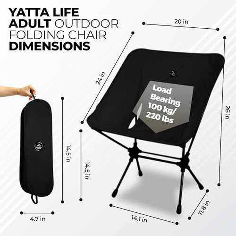 Camping Chairs with Storage Pouch